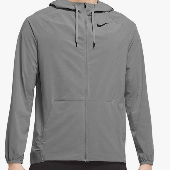 nike flex pro training hoodie grey